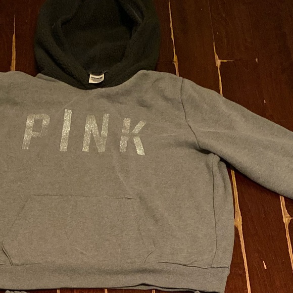 PINK fleece pullover hoodie - Picture 7 of 10